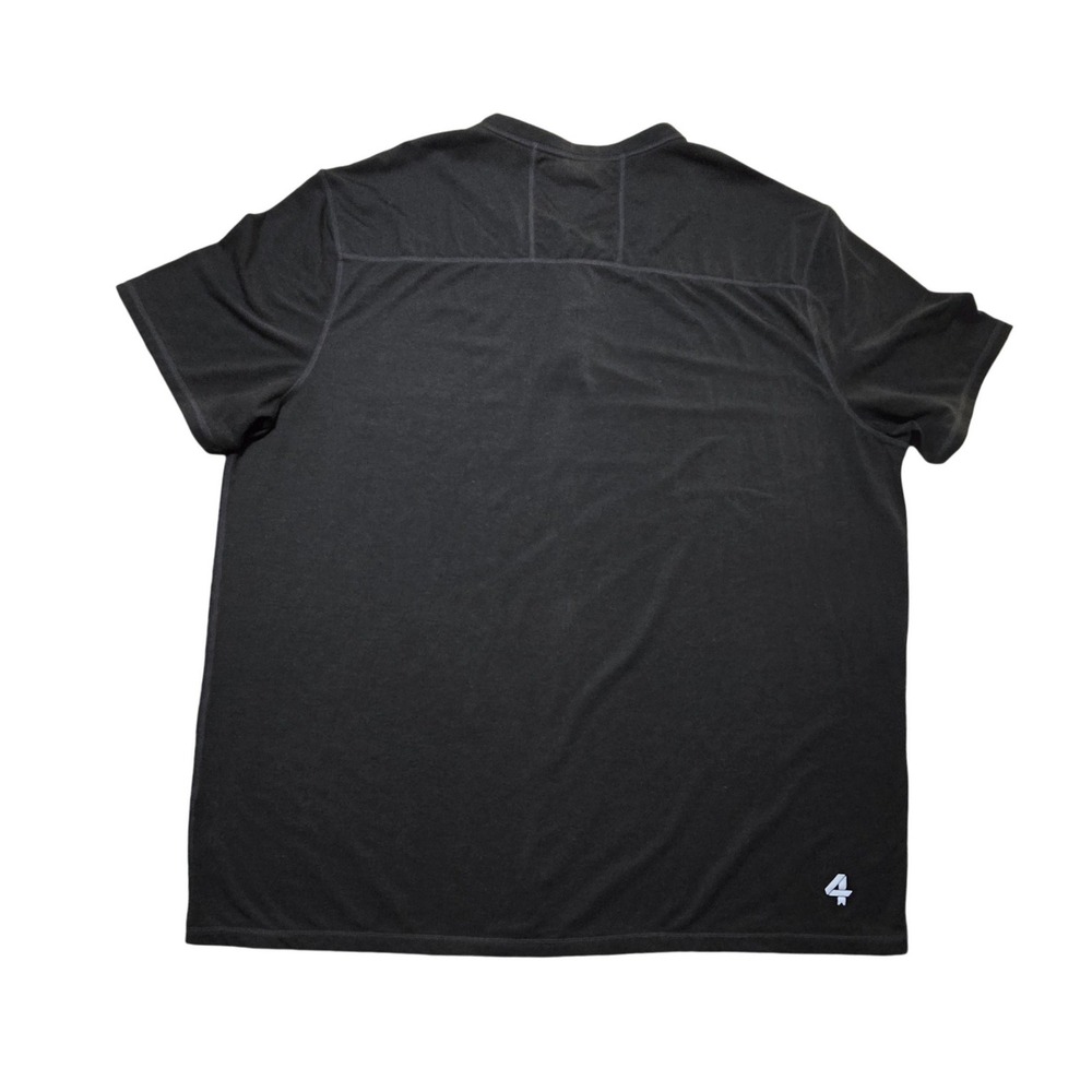 Fourlaps Mens Radius Re-Up Short Sleeve Henley Black XL - Picture 9 of 10